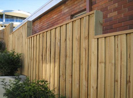A pine lap timber fence installed in Perth, featuring overlapping timber panels that create a solid barrier for privacy and security. The natural wood grain adds warmth and character to the outdoor space and can be stained or painted to match the surrounding environment or house exterior. This type of fence is a popular choice for its affordability and durability, making it ideal for residential properties in Perth.