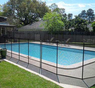 glass fence pool