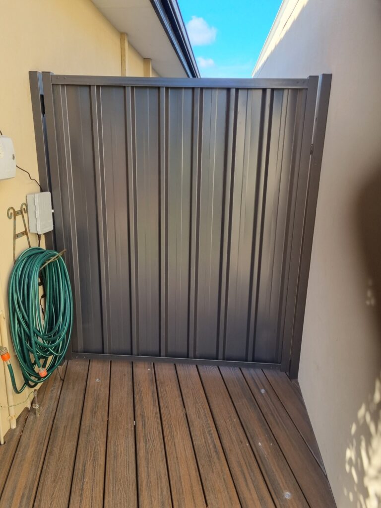 image of a black gate